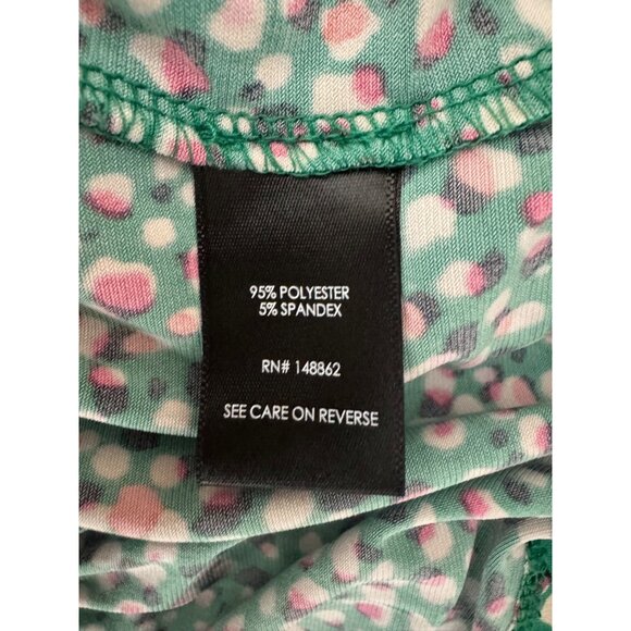 Torrid Green Speckled Print Short Sleeve Midi Dress w/Pockets Size 2X 18 20 Plus - Picture 11 of 12